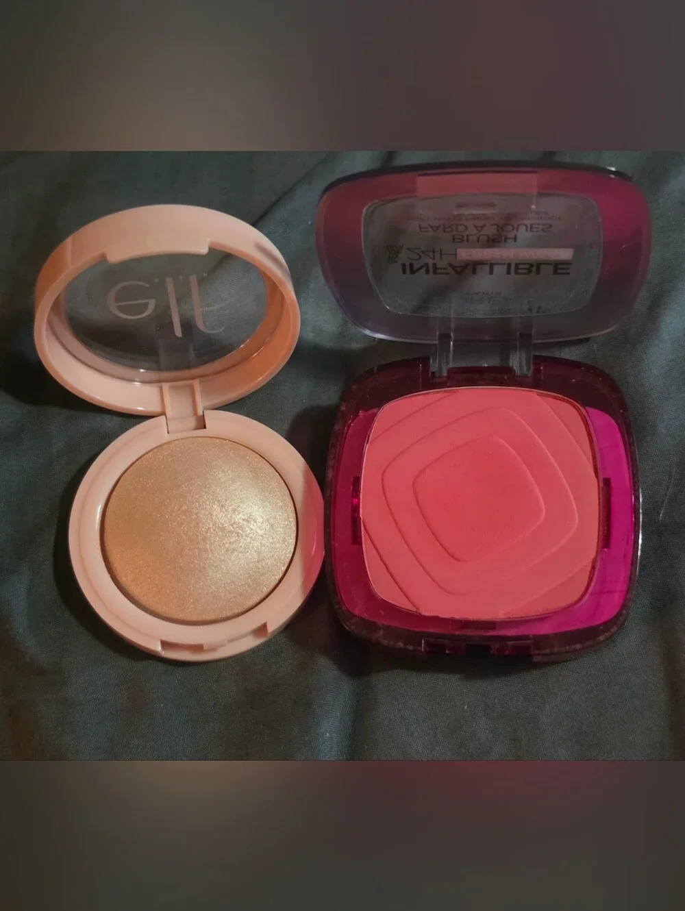 L'Oreal Infallible Fresh Wear Blush & Elf Halo Glow Highlighter Bundle